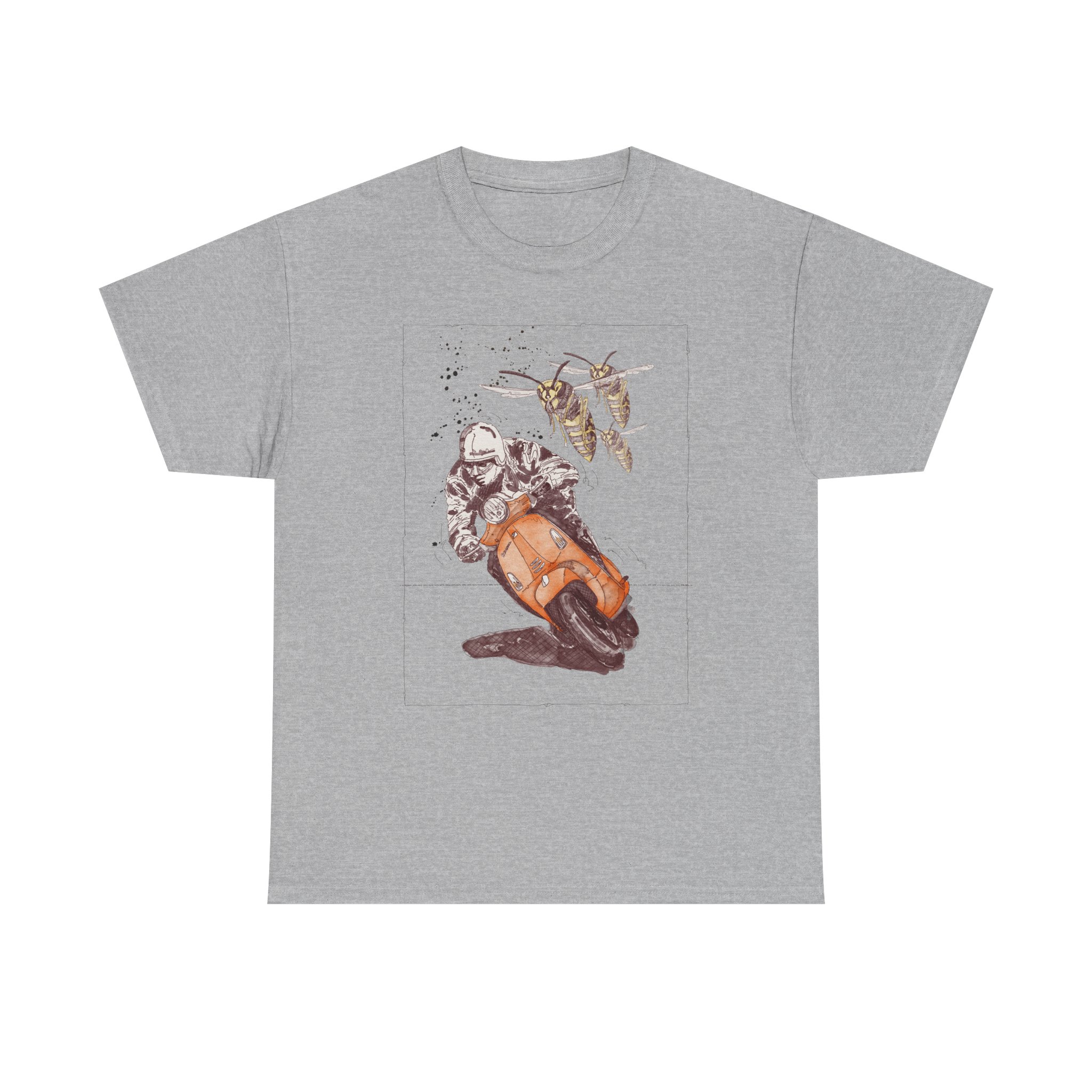 T-Shirt, Vespa Primavera, Orange – Bild 2