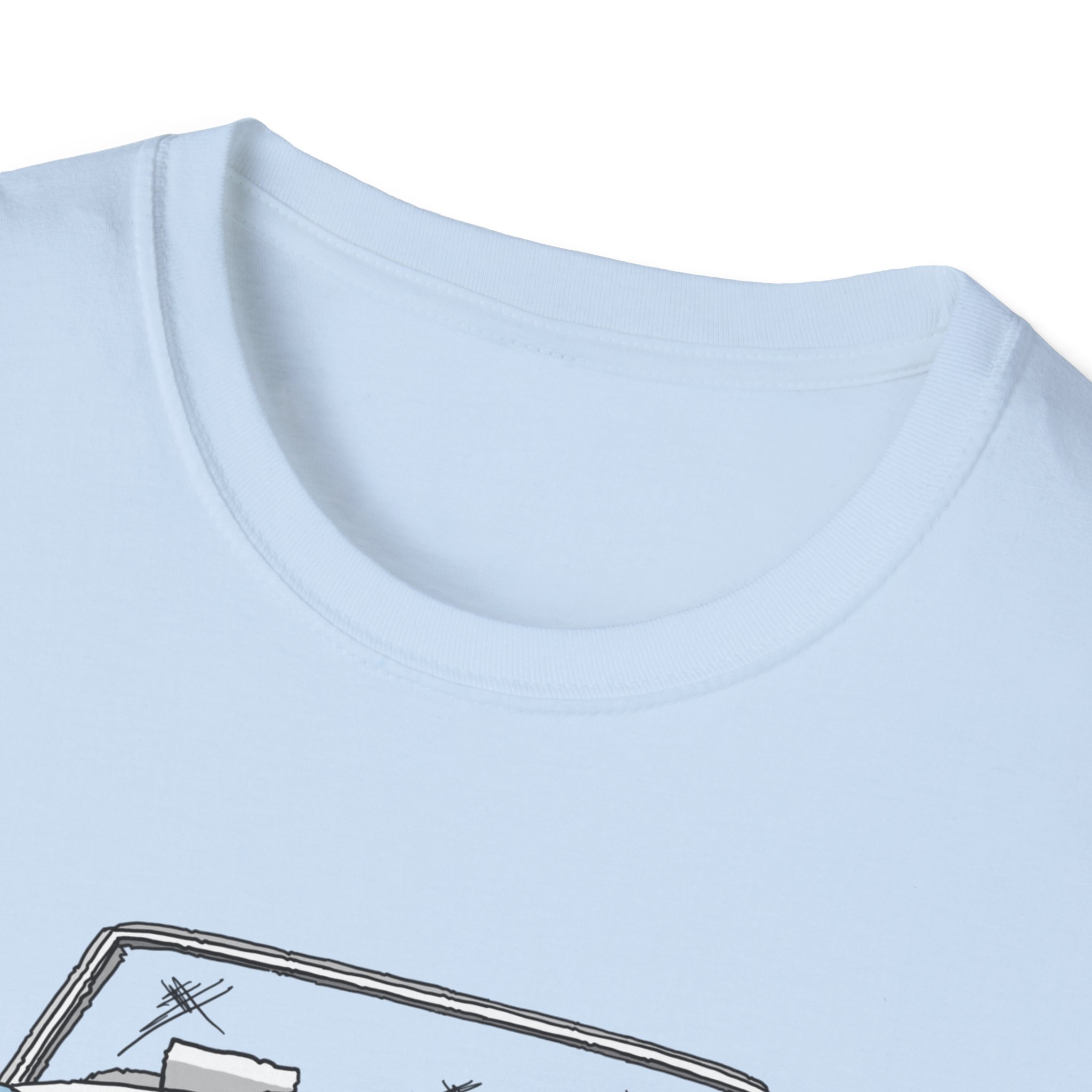 T-Shirt, Austin-Healey 3000, Strichzeichnung, Eisblau, personalisierbar – Bild 19