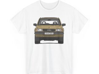 T-Shirt, Opel Frontera A, Strichzeichnung, Sand, personalisierbar