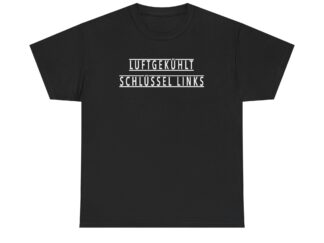 T-Shirt, 911, 356, 914/6, Text LUFTGEKÜHLT - SCHLÜSSEL LINKS, Weiße Schrift