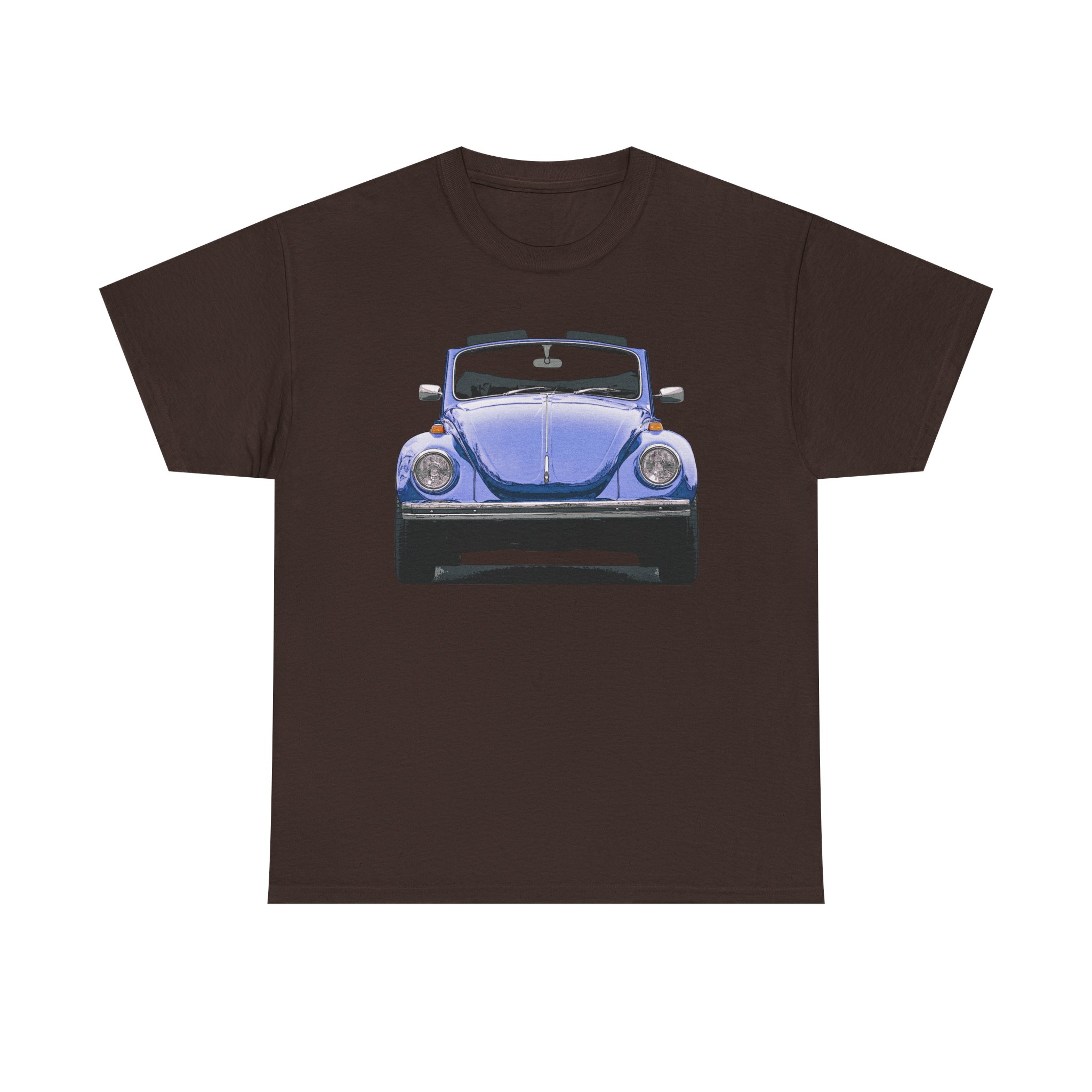 T-Shirt, VW Käfer Cabrio, 1302, Strichzeichnung, Blau, mit Kennzeichen personalisierbar – Bild 17