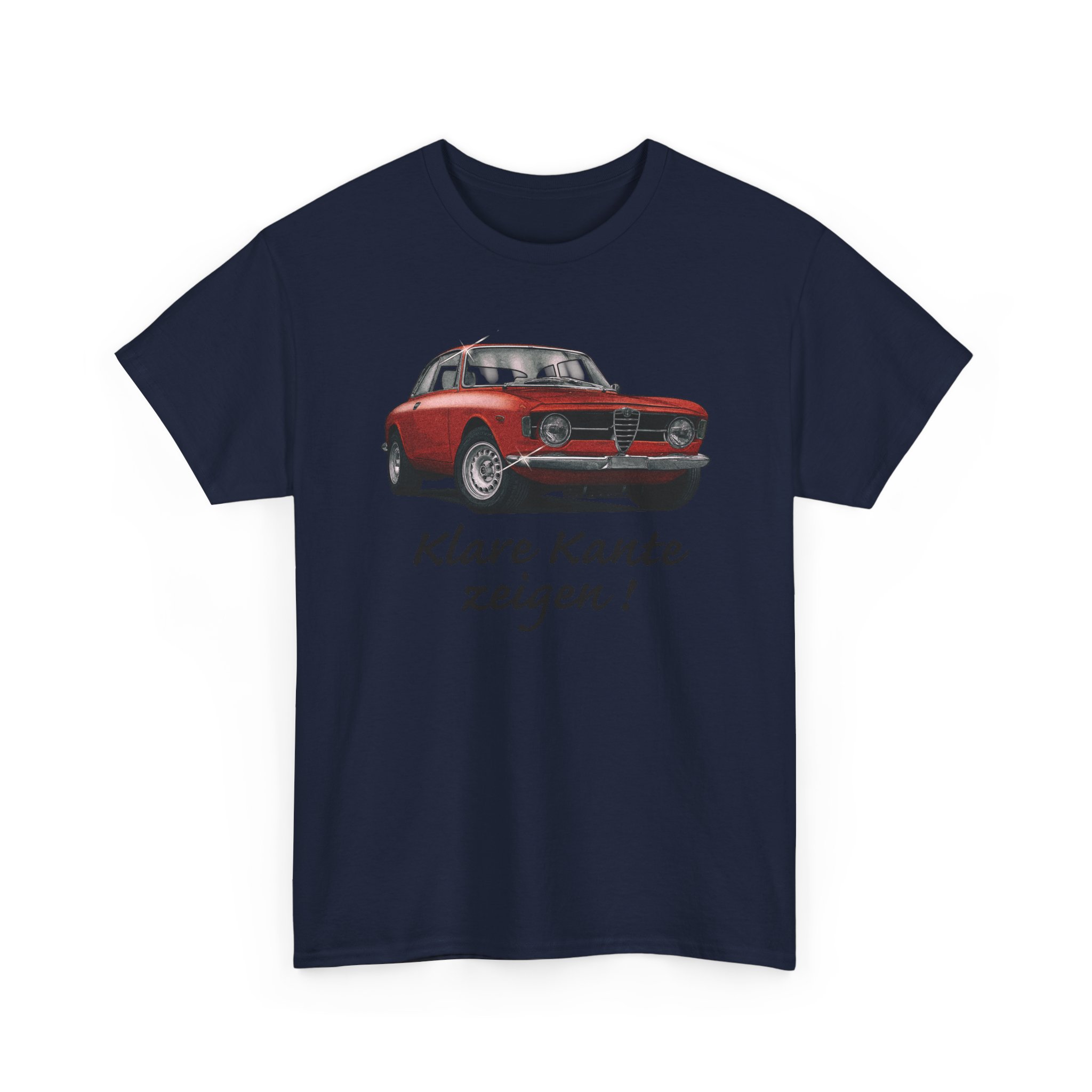T-Shirt, Alfa Romeo Junior Kantenhaube, Rot, Klare Kante zeigen! – Bild 10