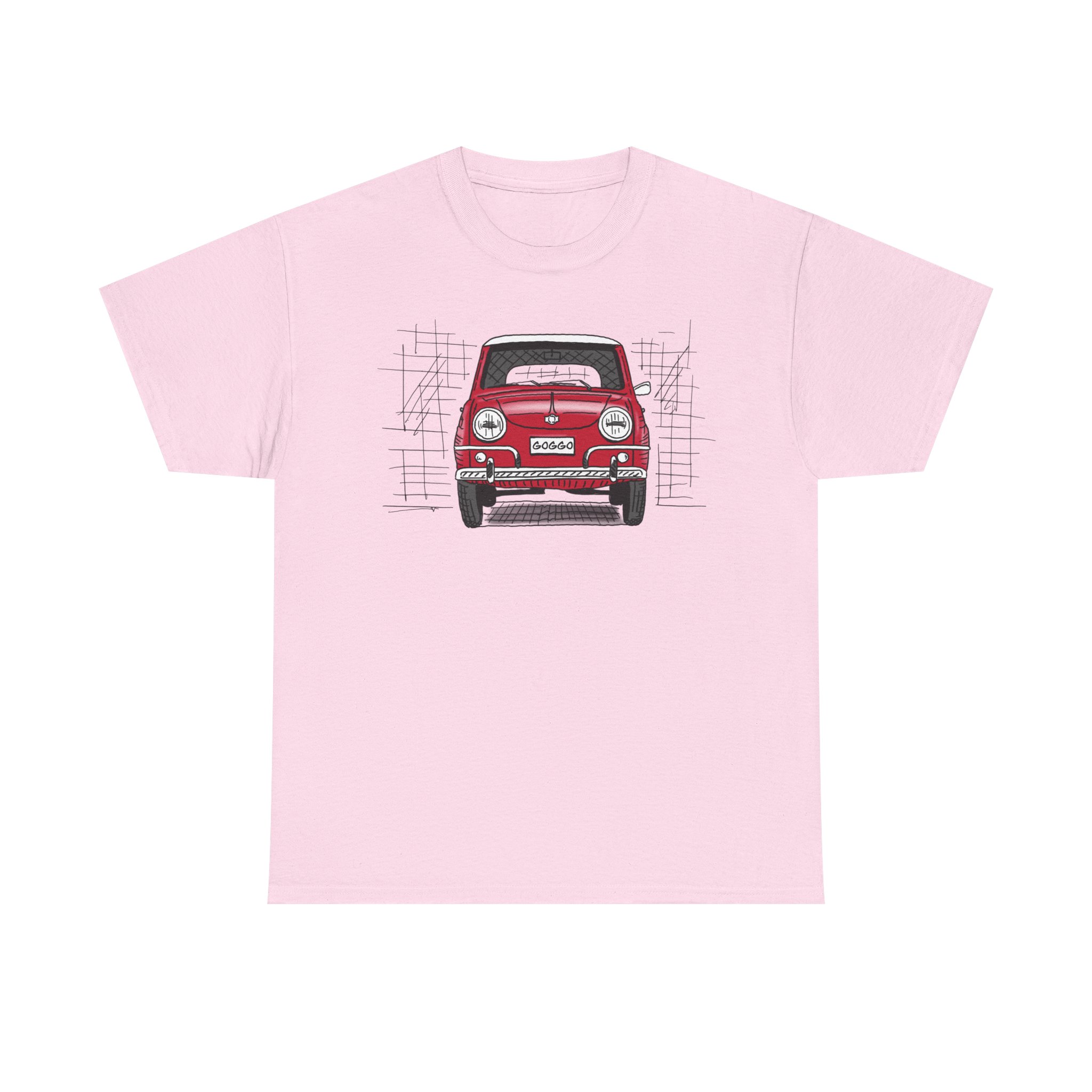 T-Shirt, Goggo, Strichzeichnung, Rot, personalisierbar – Bild 41