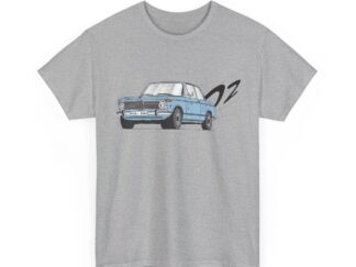T-Shirt, BMW 02, Strichzeichnung, Blau, Kennzeichen möglich