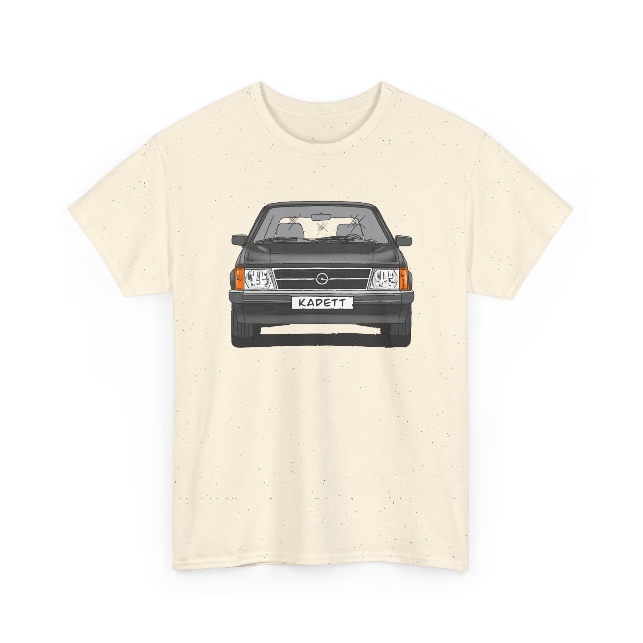 T-Shirt, Opel Kadett D, Strichzeichnung, Schwarz, mit Kennzeichen personalisierbar – Bild 23