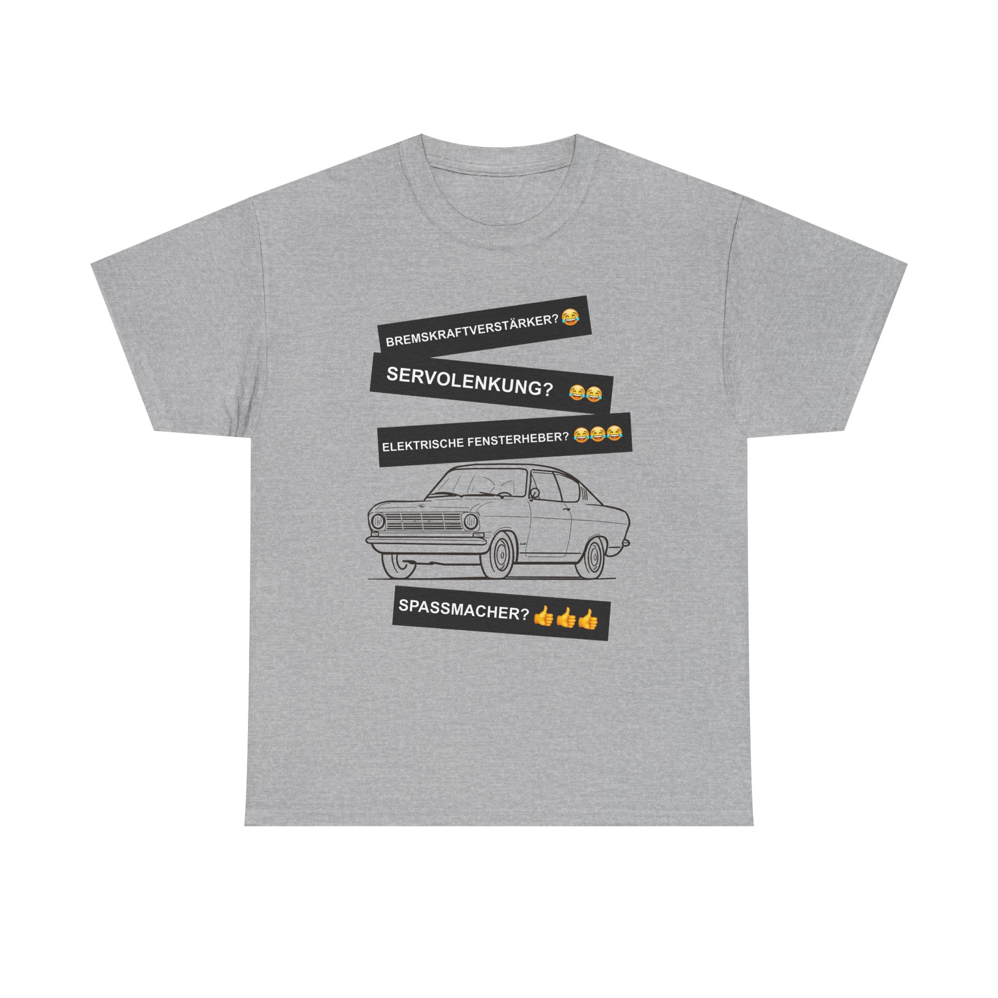 T-Shirt, Opel Kadett B Coupe, Schwarz, Deutscher Text, Spaßmacher – Bild 2