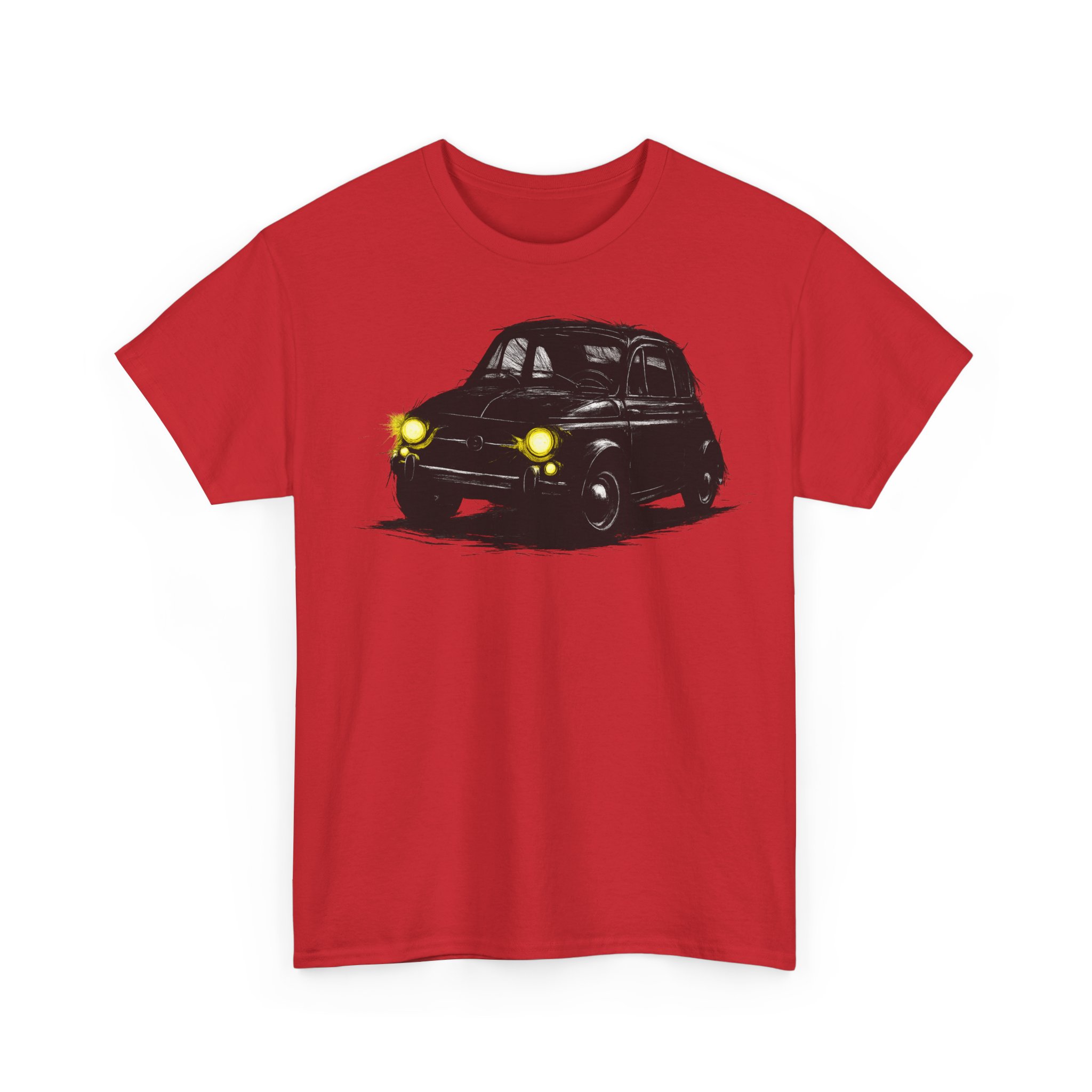 T-Shirt, Fiat 500, Cinquecento, großer feiner Druck