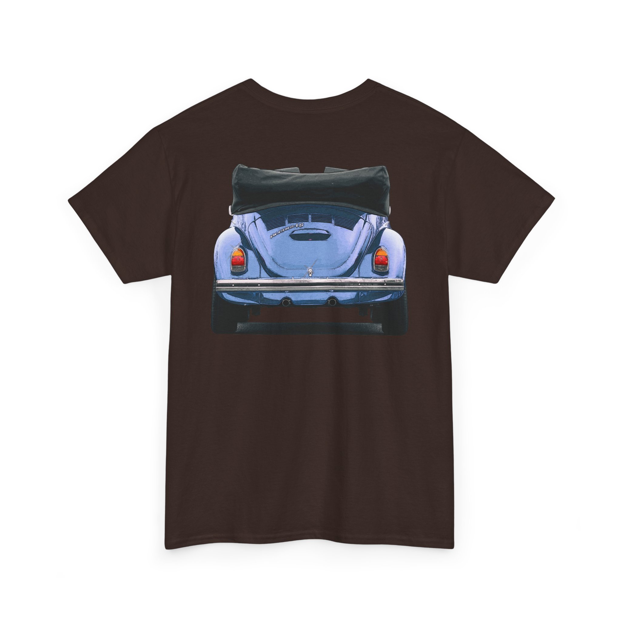 T-Shirt, VW Käfer Cabrio, 1302, Strichzeichnung, Blau, mit Kennzeichen personalisierbar – Bild 20