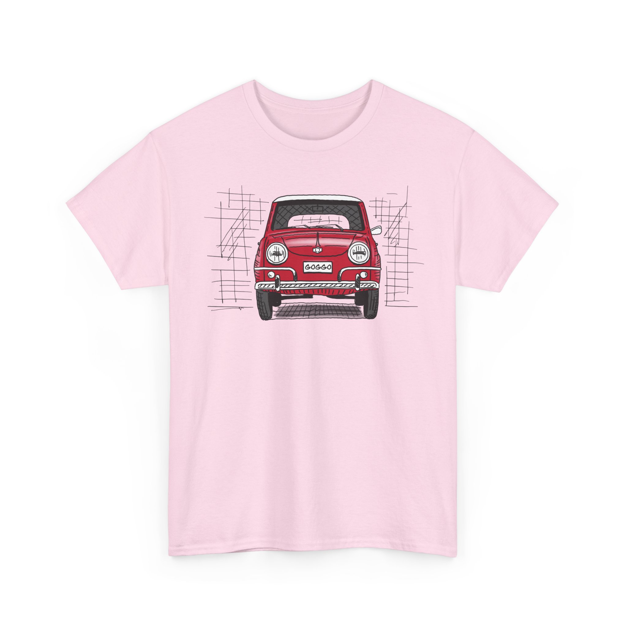 T-Shirt, Goggo, Strichzeichnung, Rot, personalisierbar – Bild 43