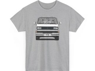 T-Shirt, VW T3, Bulli, VW Bus, Südafrika, Strichzeichnung, Weiß, mit Kennzeichen personalisierbar