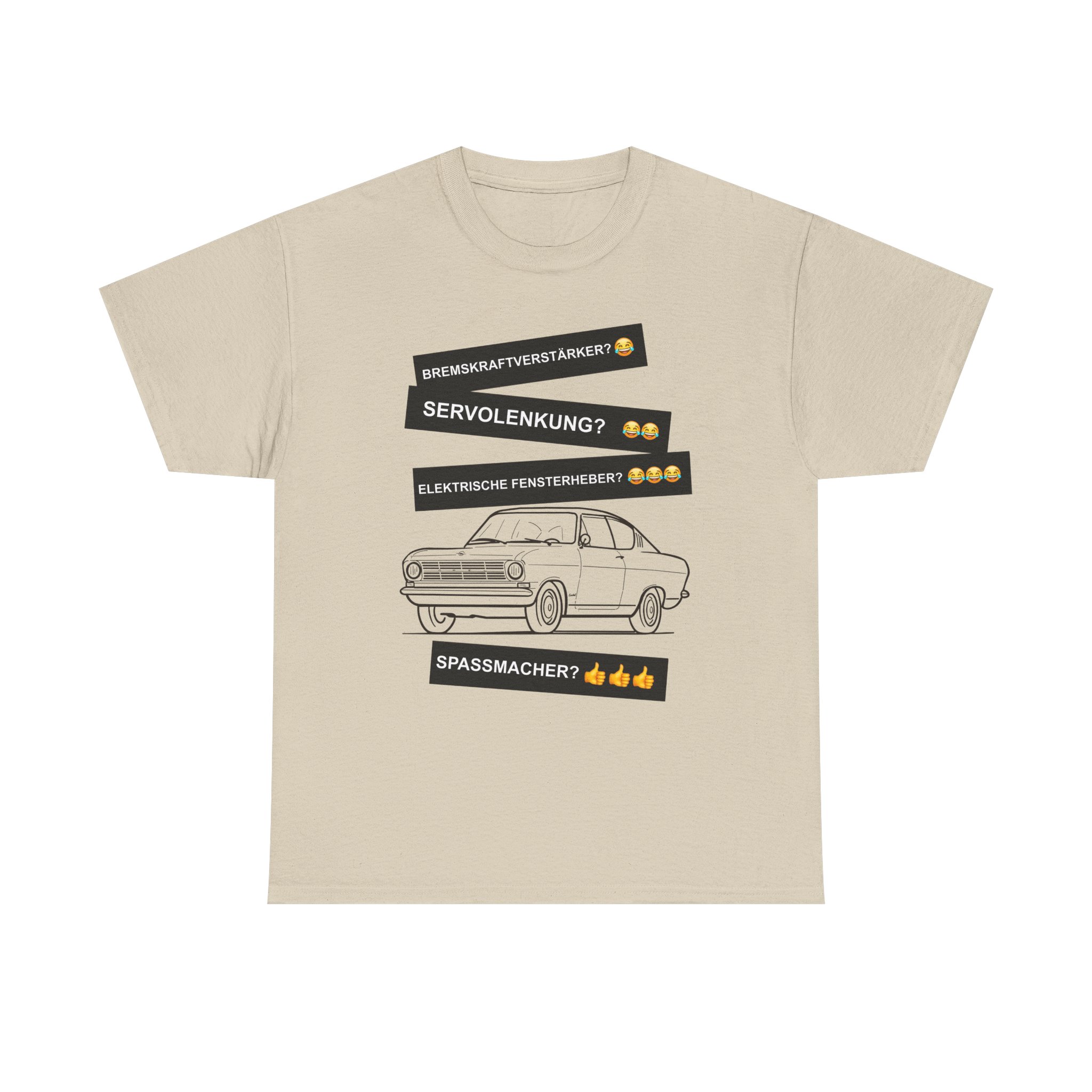 T-Shirt, Opel Kadett B Coupe, Schwarz, Deutscher Text, Spaßmacher – Bild 9