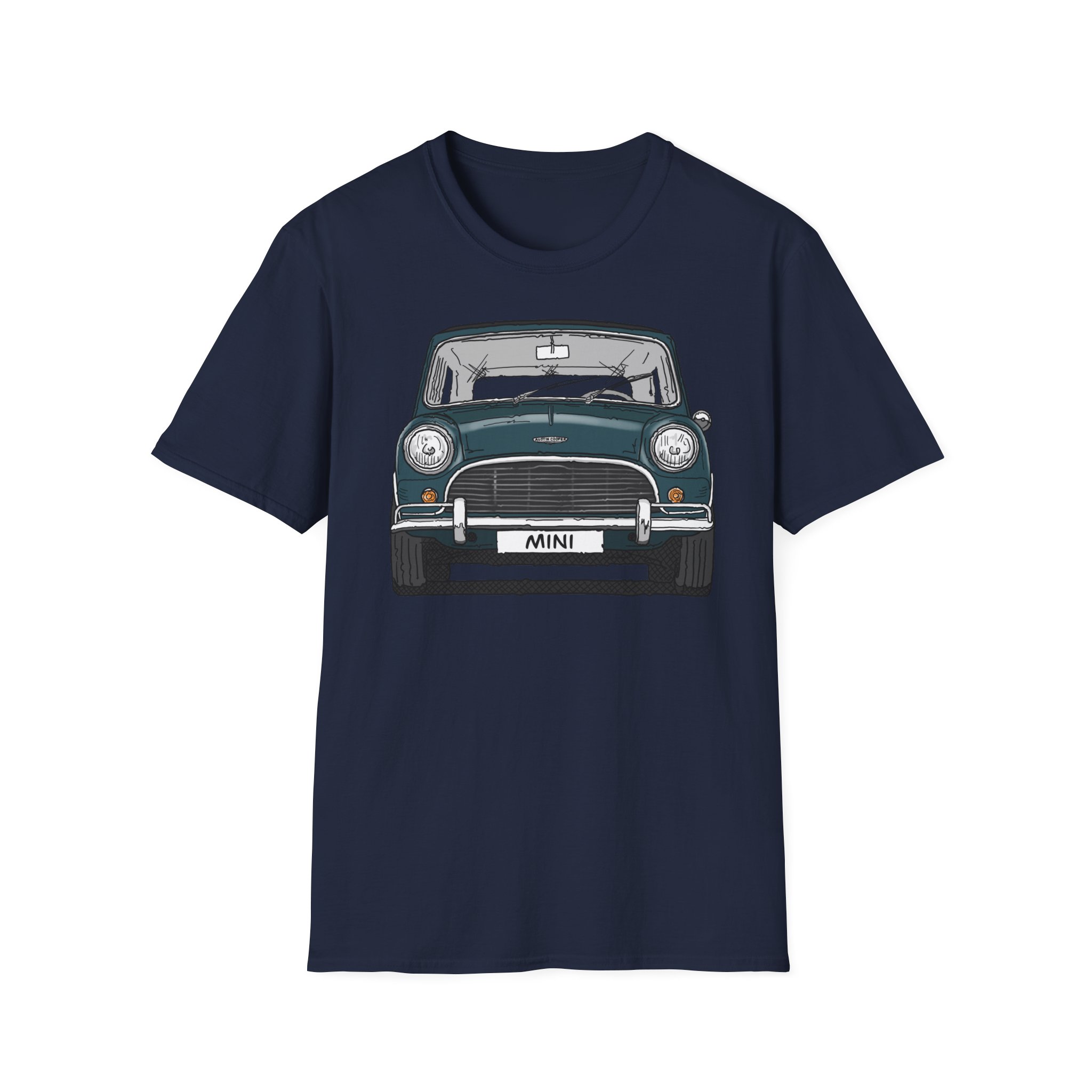 T-Shirt, Mini, Strichzeichnung, Grün, mit Kennzeichen personalisierbar – Bild 29