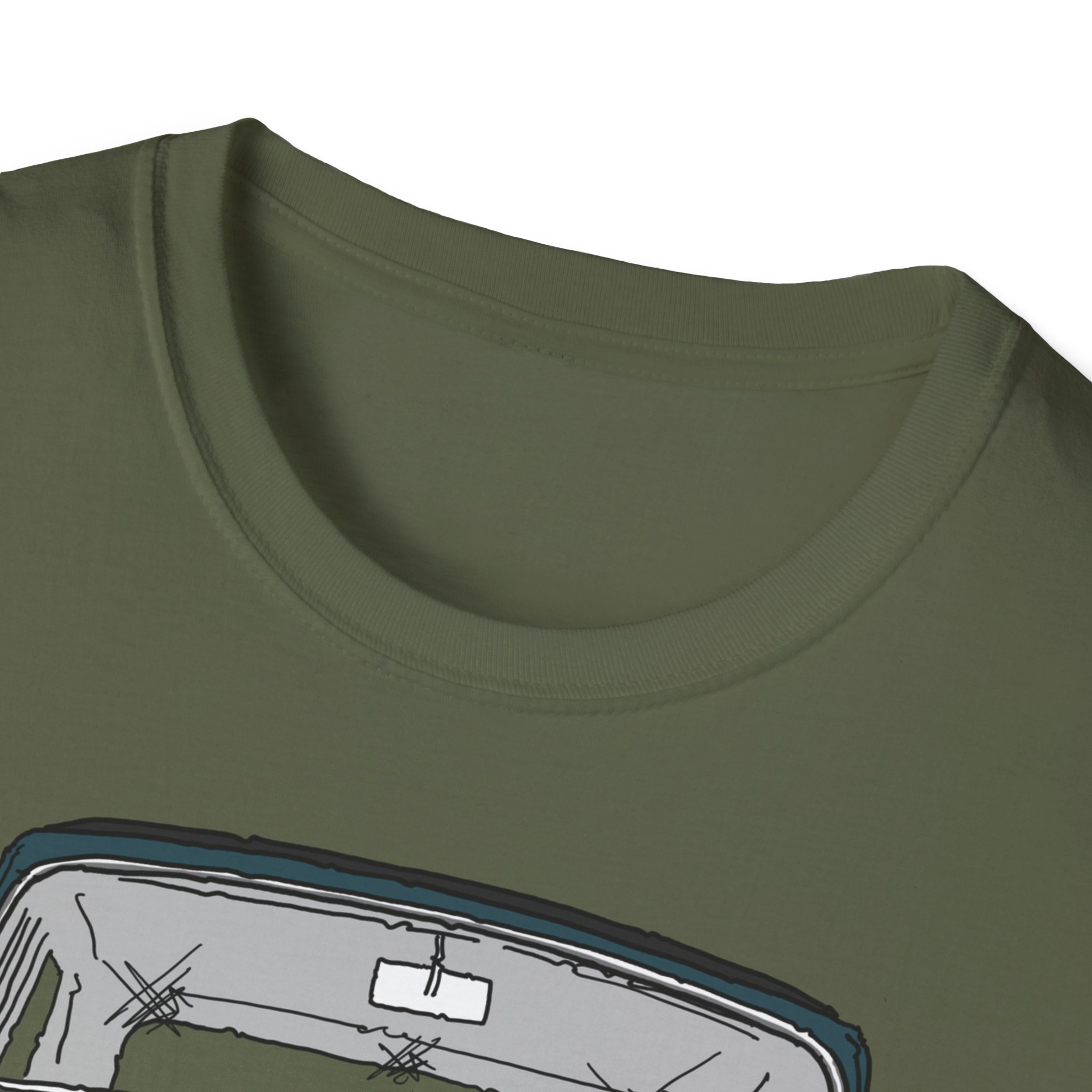 T-Shirt, Mini, Strichzeichnung, Grün, mit Kennzeichen personalisierbar – Bild 15