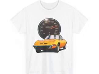 T-Shirt, Opel GT, Ocker, Vmax mit Tacho