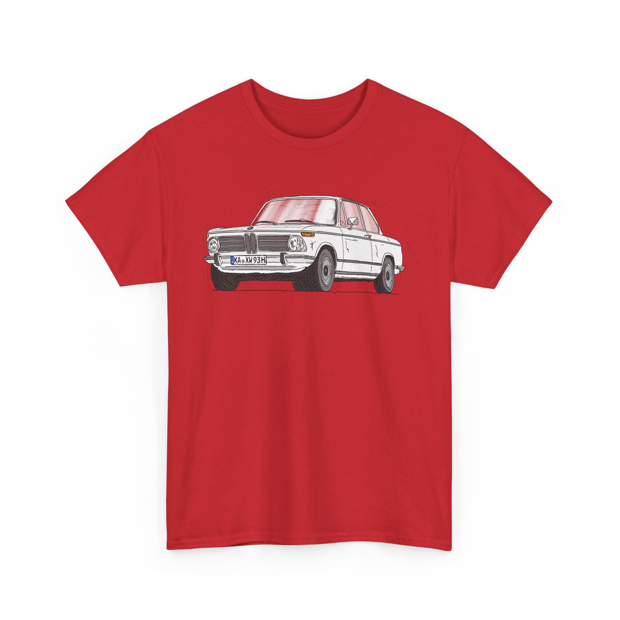 T-Shirt, BMW 02, Strichzeichnung, Weiß, KA XW 93H – Bild 9