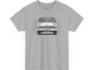 T-Shirt, Opel Kapitän P1, Strichzeichnung, Weiß, personalisierbar