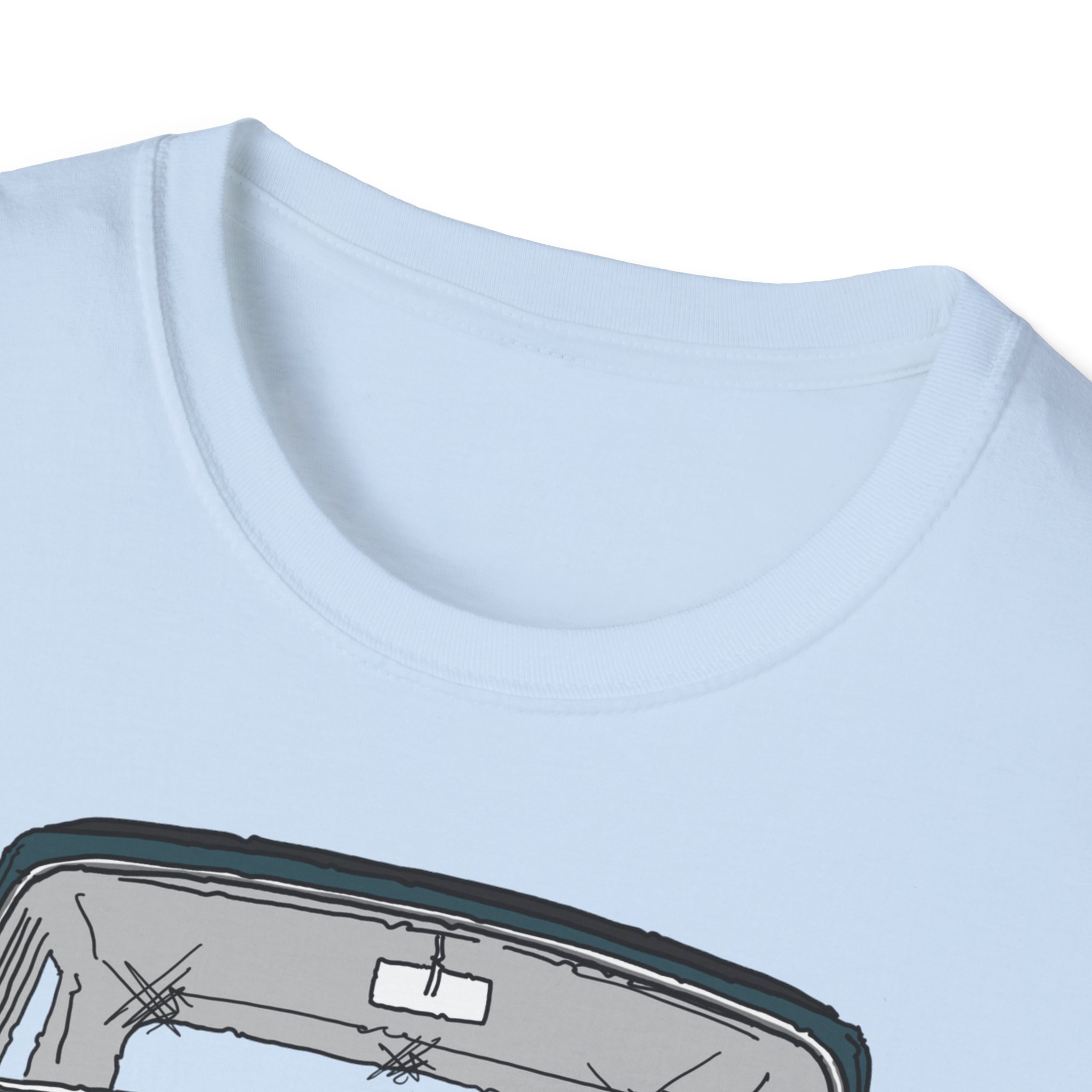 T-Shirt, Mini, Strichzeichnung, Grün, mit Kennzeichen personalisierbar – Bild 19