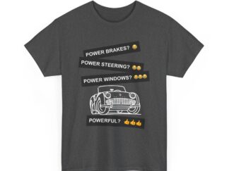 T-Shirt, Triumph TR3A Weiss, Power?