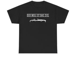 T-Shirt, AC Cobra, Text DER WEG IST DAS ZIEL, Weiße Schrift
