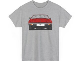 T-Shirt, Triumph TR7, Strichzeichnung, Rot, Wunsch-Kennzeichen möglich