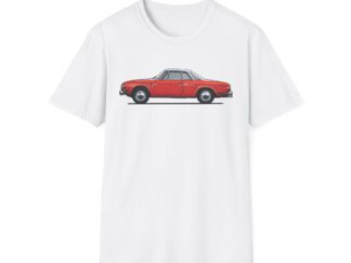 T-Shirt, Karmann Ghia Typ 34, Seitenansicht, Rot