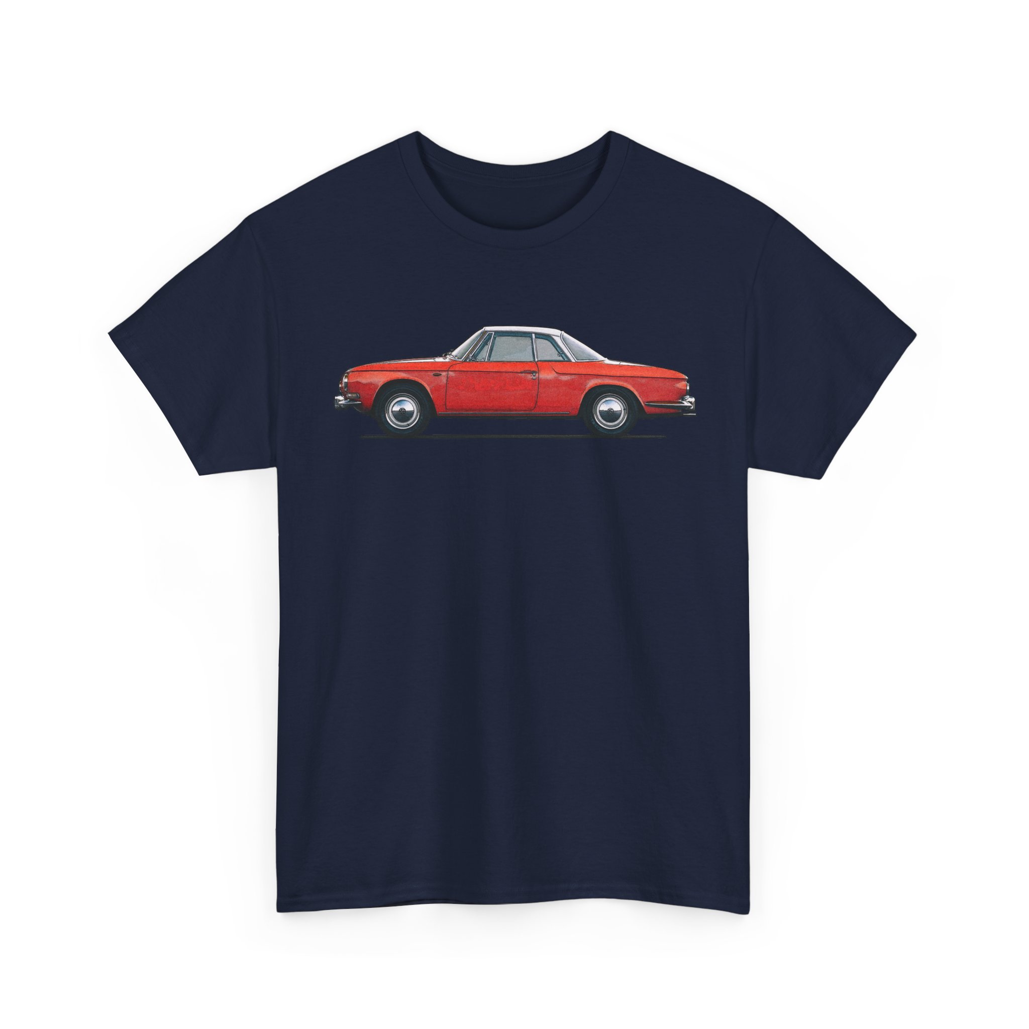 T-Shirt, Karmann Ghia Typ 34, Seitenansicht, Rot – Bild 9