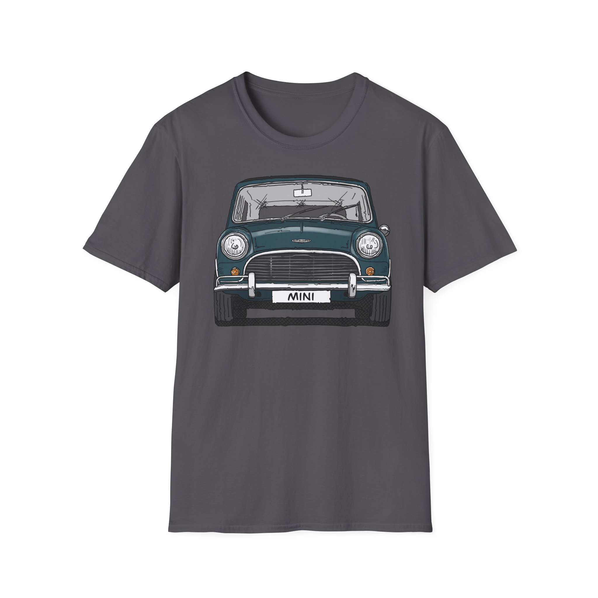 T-Shirt, Mini, Strichzeichnung, Grün, mit Kennzeichen personalisierbar – Bild 21