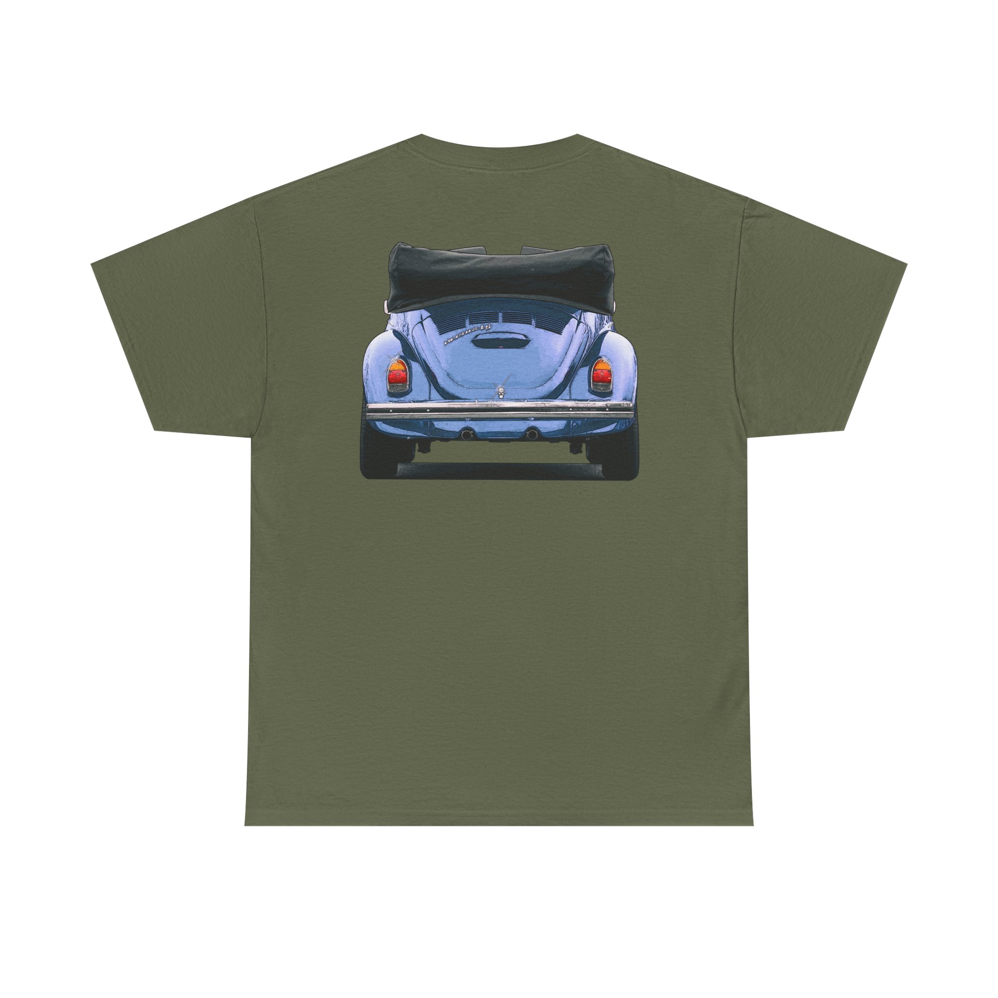 T-Shirt, VW Käfer Cabrio, 1302, Strichzeichnung, Blau, mit Kennzeichen personalisierbar – Bild 22