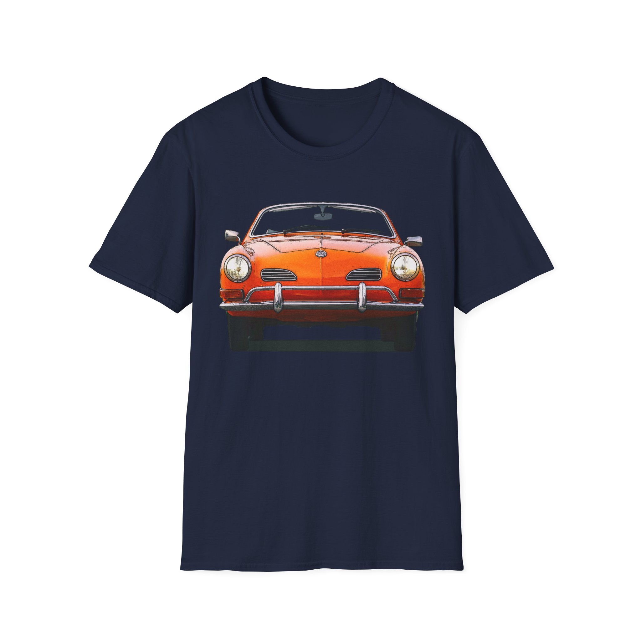 T-Shirt, Karmann-Ghia Typ14 Cabriolet, Orange, beidseitig bedruckt, mit Kennzeichen personalisierbar – Bild 29