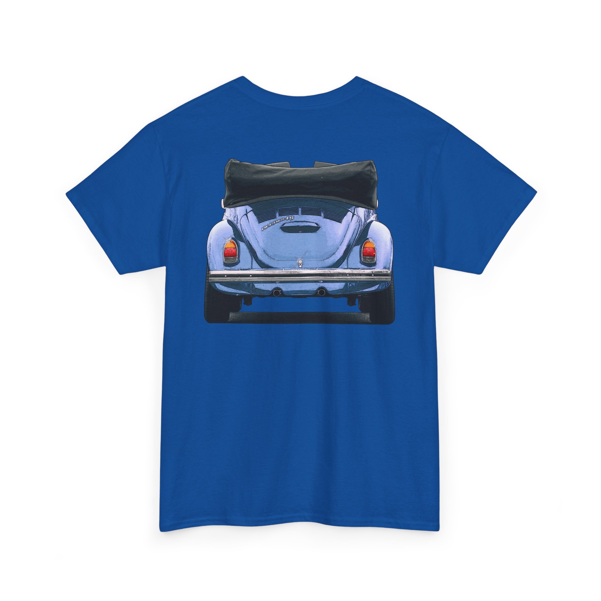 T-Shirt, VW Käfer Cabrio, 1302, Strichzeichnung, Blau, mit Kennzeichen personalisierbar – Bild 36