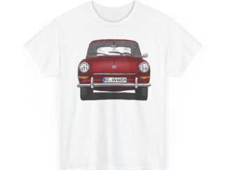 T-Shirt, VW Typ 3, 1500, 1600, Strichzeichnung, Rot, RZ VW 665H