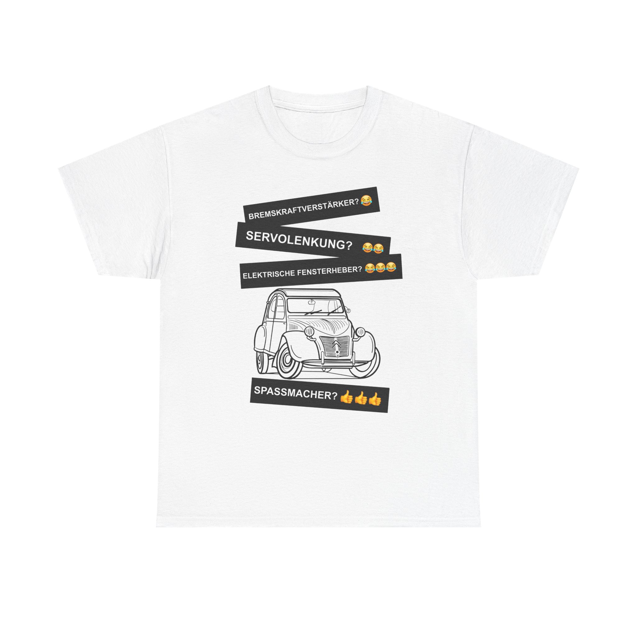 T-Shirt, Citroën 2CV, Ente, Schwarz, Deutscher Text, Spaßmacher – Bild 5