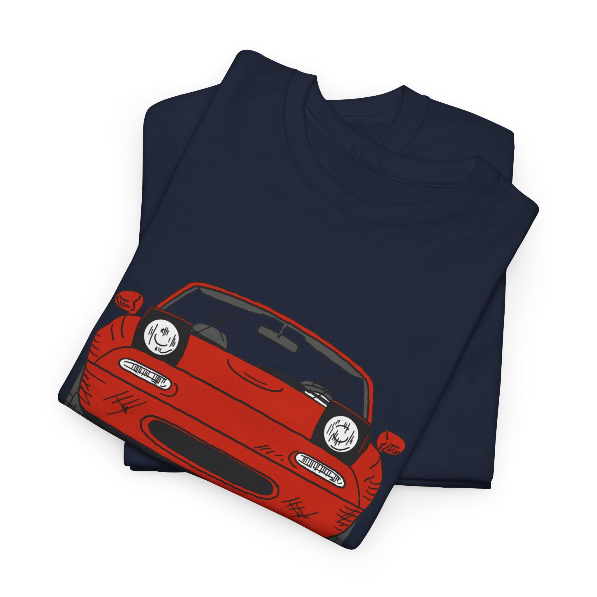 T-Shirt, Mazda MX5 Miata, Strichzeichnung, Rot – Bild 18