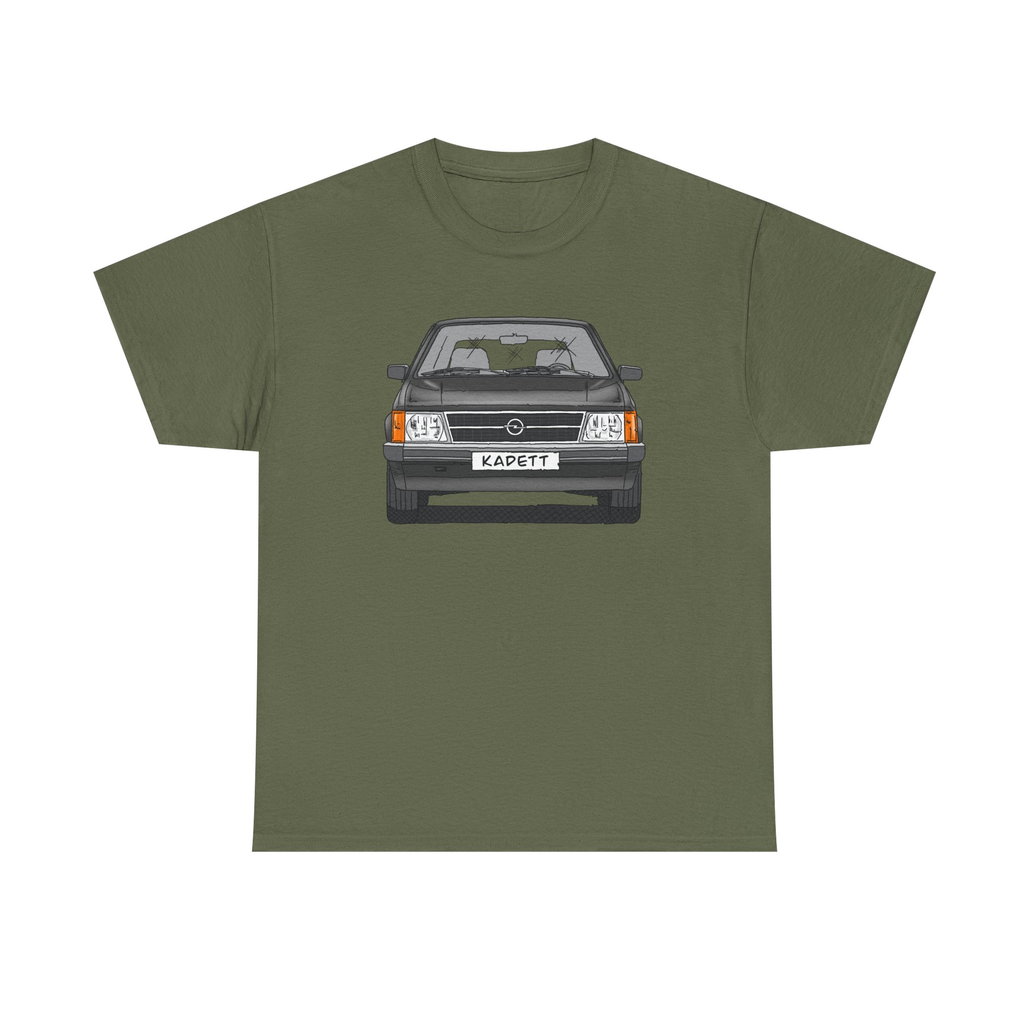 T-Shirt, Opel Kadett D, Strichzeichnung, Schwarz, mit Kennzeichen personalisierbar – Bild 61