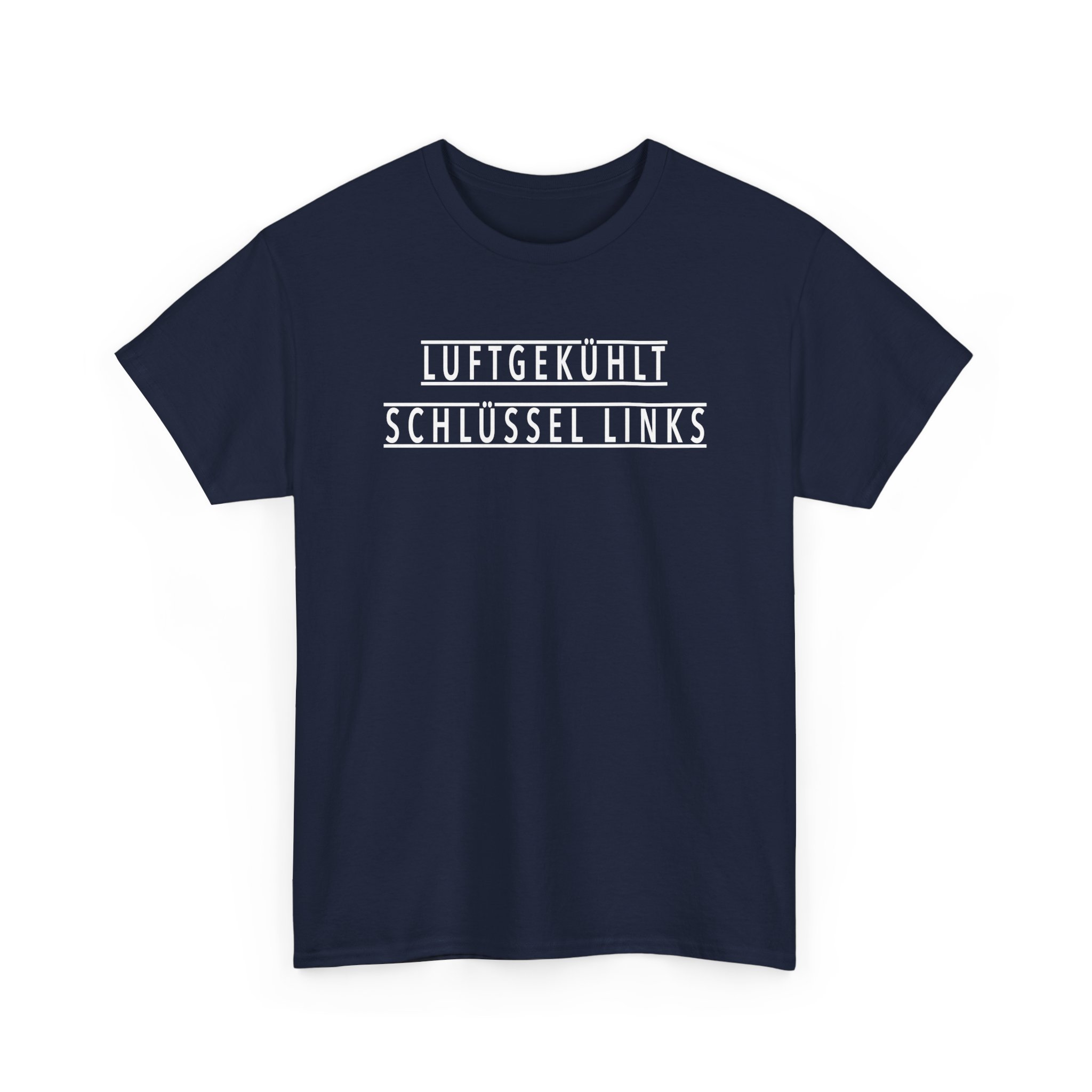 T-Shirt, 911, 356, 914/6, Text LUFTGEKÜHLT - SCHLÜSSEL LINKS, Weiße Schrift – Bild 39