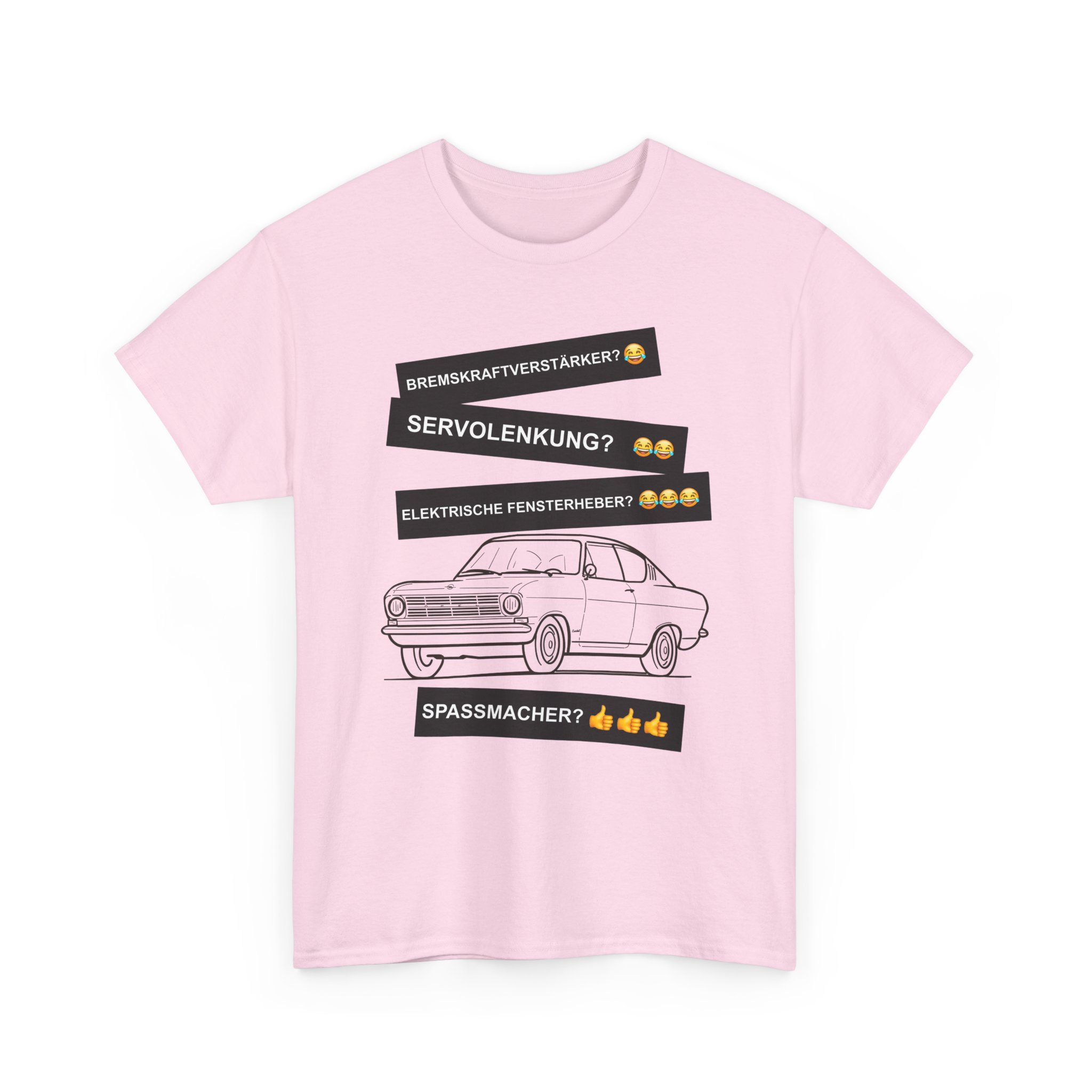 T-Shirt, Opel Kadett B Coupe, Schwarz, Deutscher Text, Spaßmacher – Bild 23