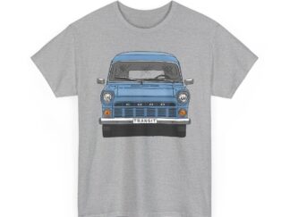 T-Shirt, Ford Transit, Strichzeichnung, Hellblau, eigenes Kennzeichen möglich