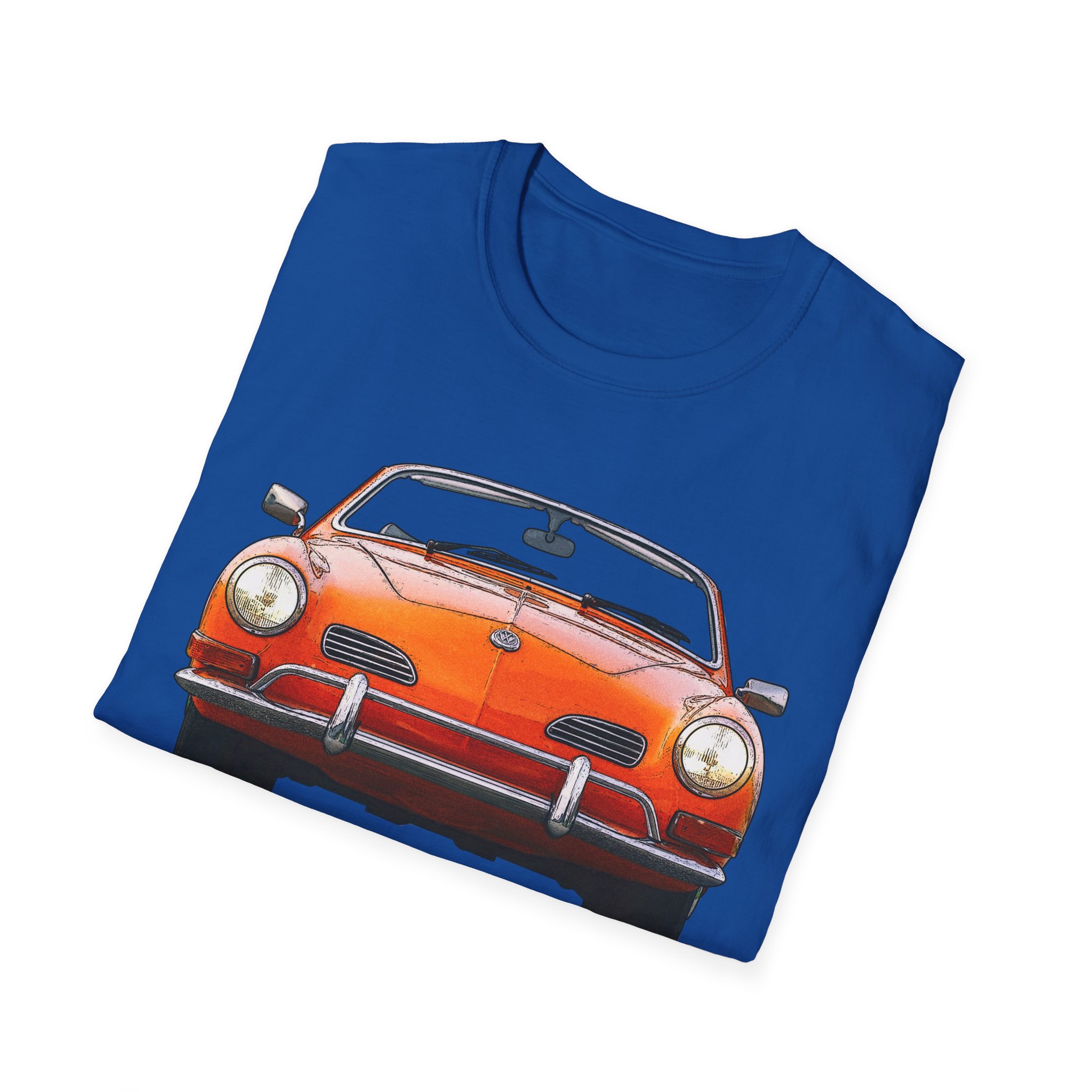 T-Shirt, Karmann-Ghia Typ14 Cabriolet, Orange, beidseitig bedruckt, mit Kennzeichen personalisierbar – Bild 28