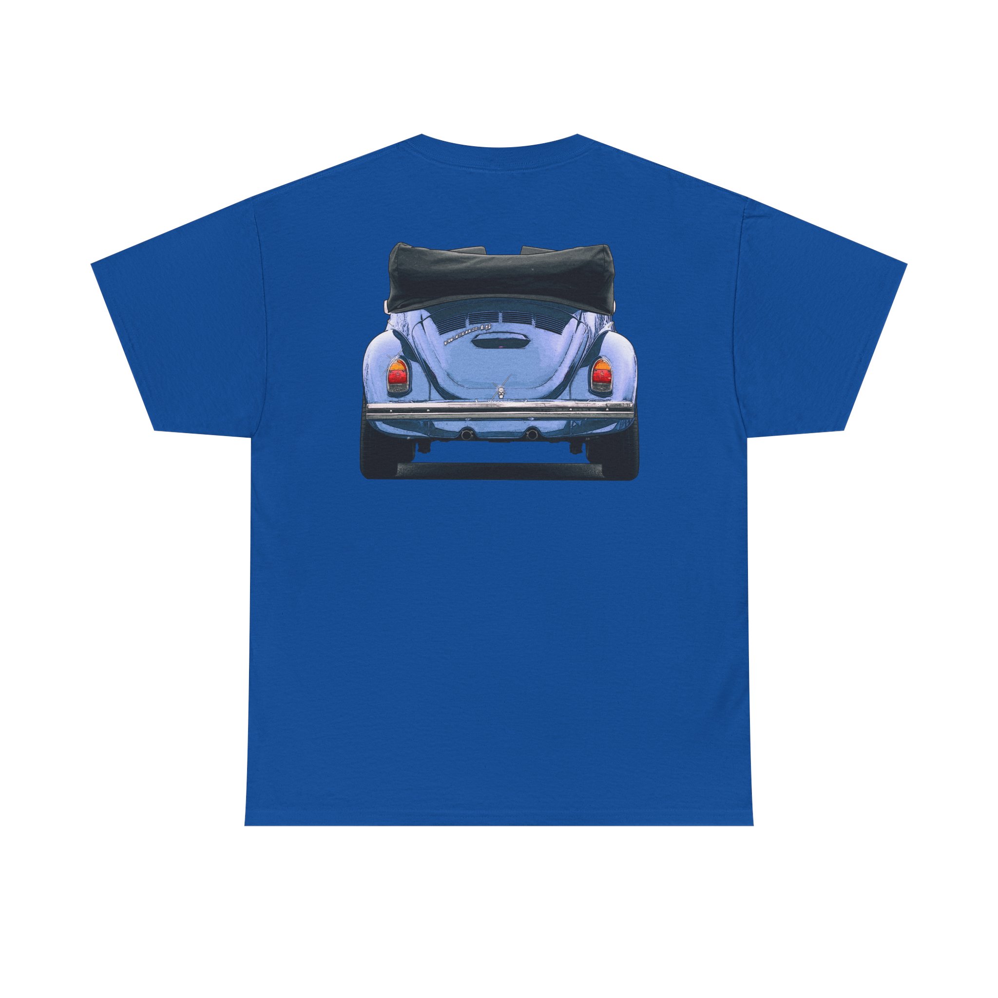 T-Shirt, VW Käfer Cabrio, 1302, Strichzeichnung, Blau, mit Kennzeichen personalisierbar – Bild 34