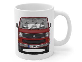 Tasse (2 Größen) - VW T3, Bulli, VW Bus, Rot, RE SM 626H