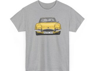T-Shirt, Matra 530, Strichzeichnung, Gelb, eigenes Kennzeichen möglich