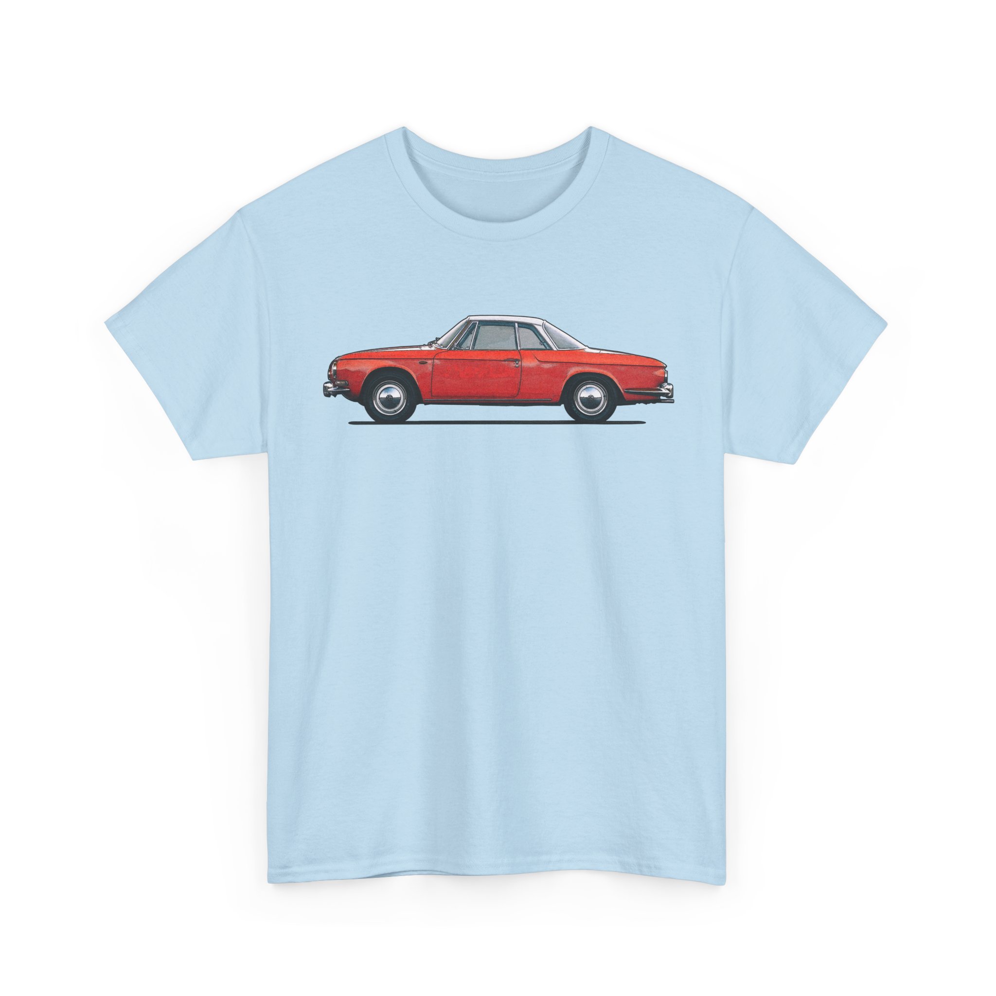 T-Shirt, Karmann Ghia Typ 34, Seitenansicht, Rot – Bild 7