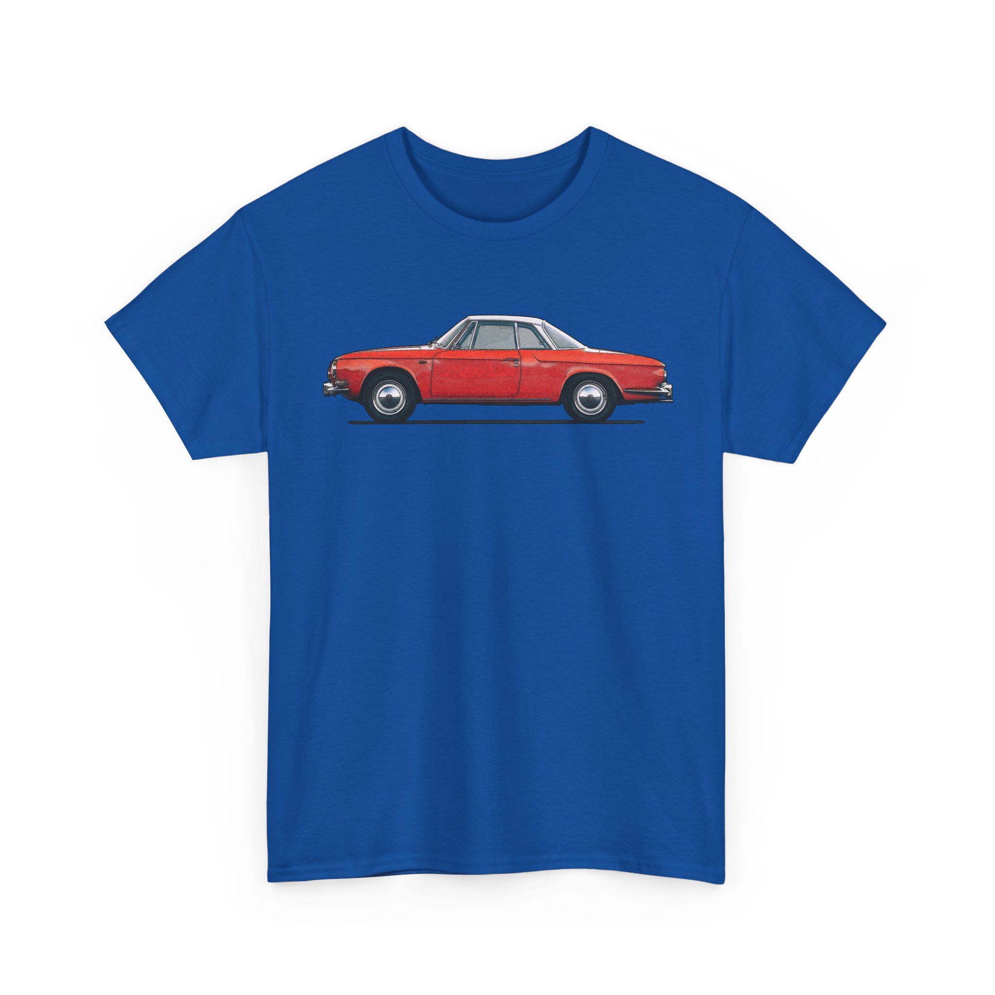 T-Shirt, Karmann Ghia Typ 34, Seitenansicht, Rot – Bild 8
