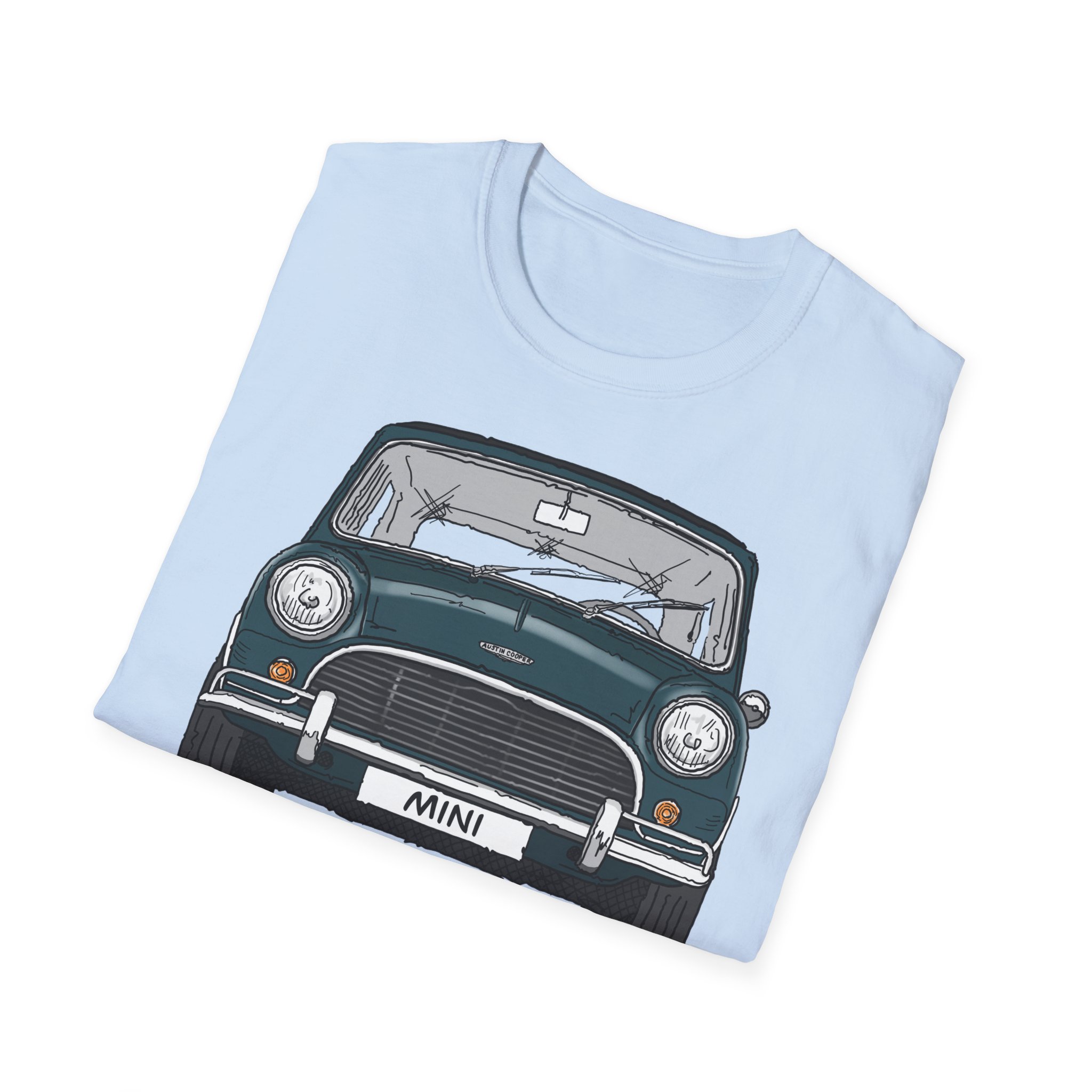 T-Shirt, Mini, Strichzeichnung, Grün, mit Kennzeichen personalisierbar – Bild 20