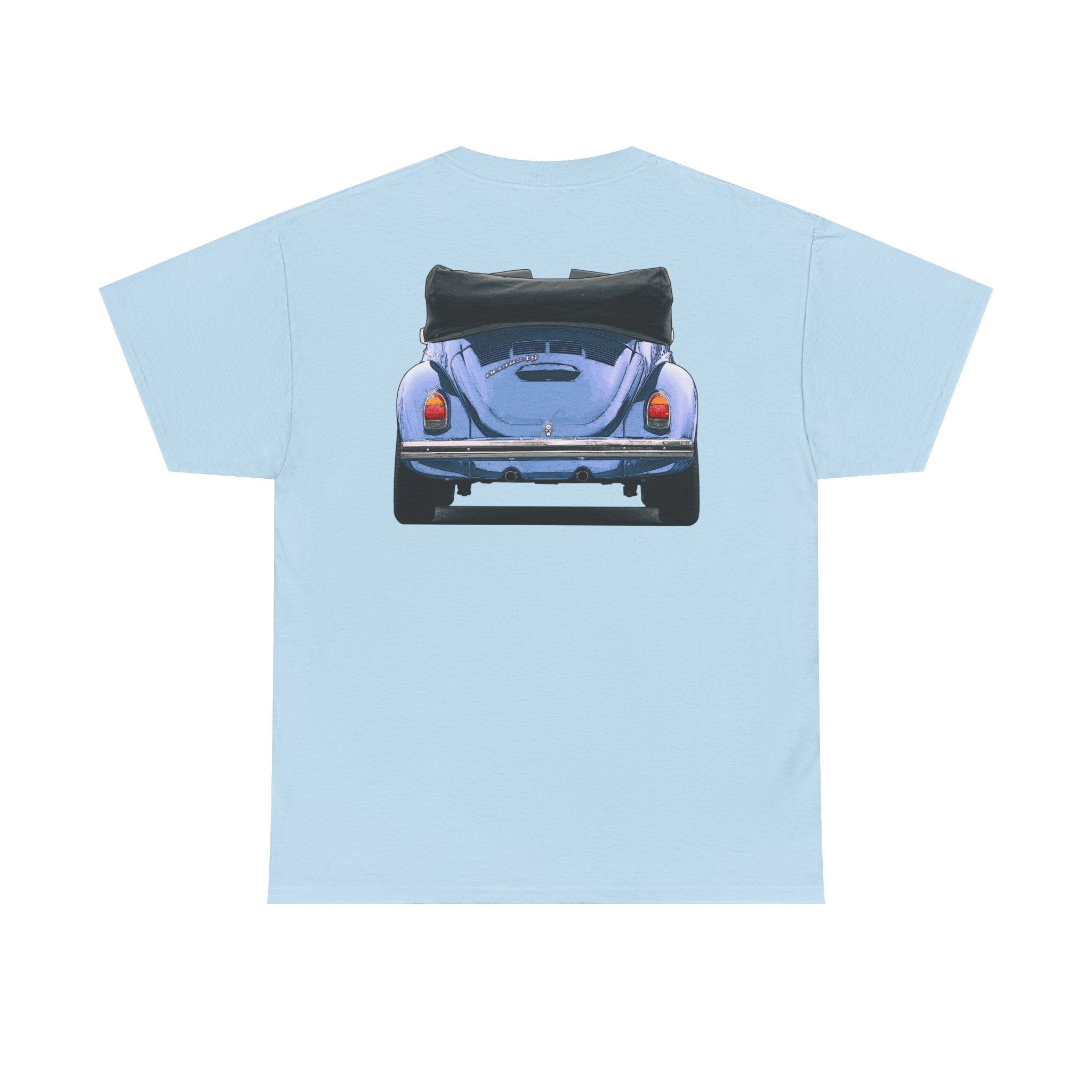 T-Shirt, VW Käfer Cabrio, 1302, Strichzeichnung, Blau, mit Kennzeichen personalisierbar – Bild 30