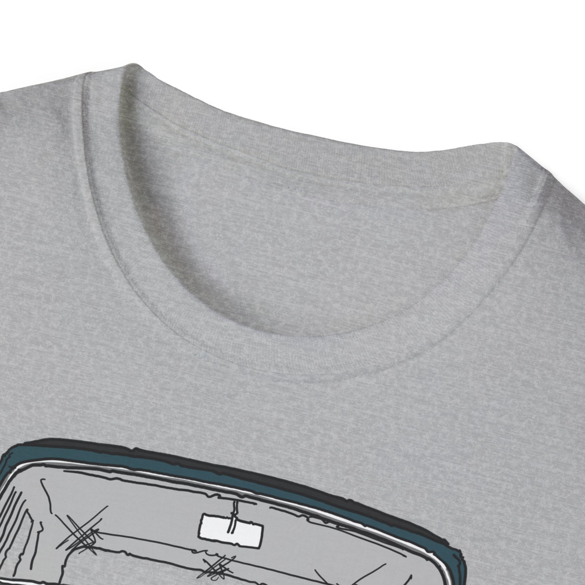 T-Shirt, Mini, Strichzeichnung, Grün, mit Kennzeichen personalisierbar – Bild 11