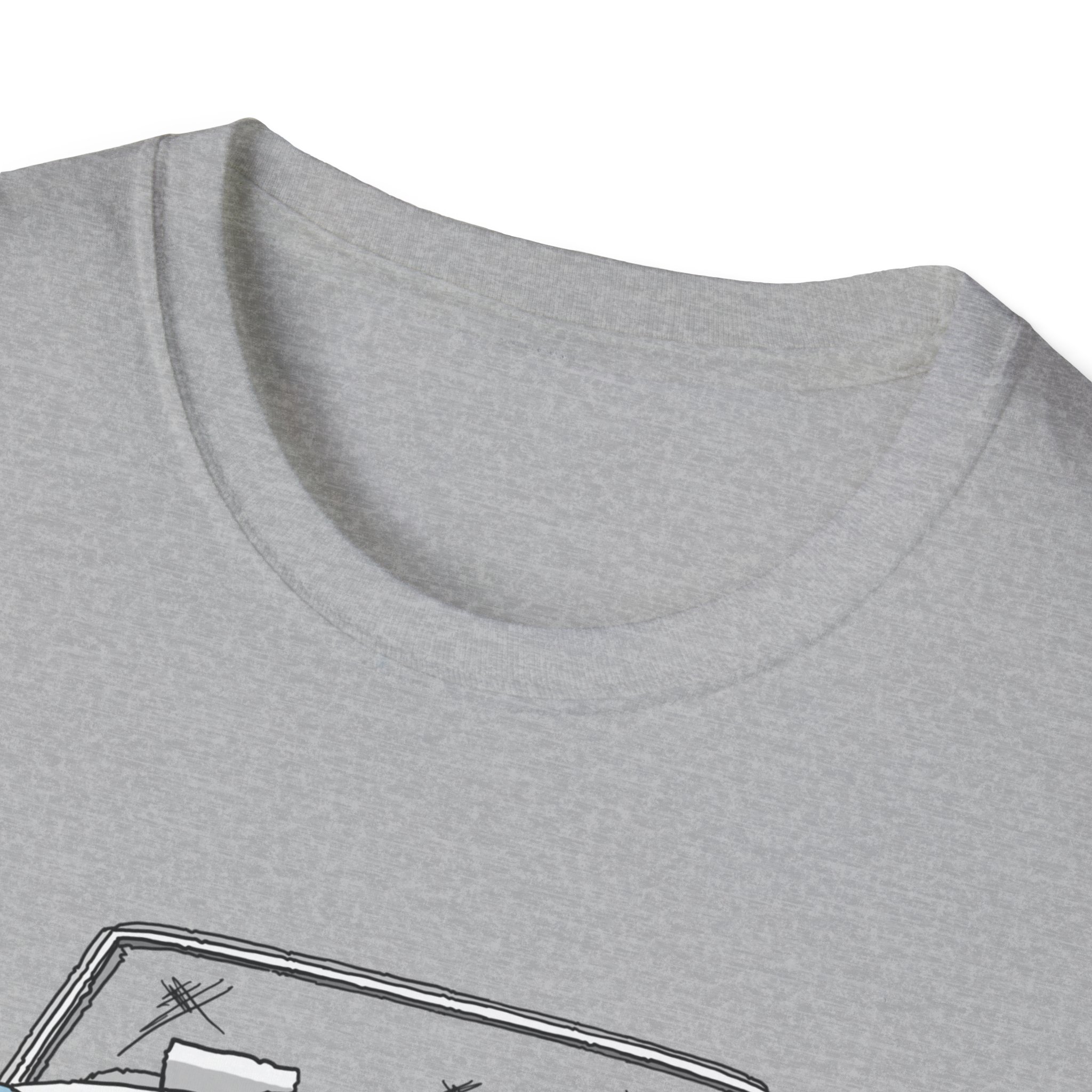 T-Shirt, Austin-Healey 3000, Strichzeichnung, Eisblau, personalisierbar – Bild 11
