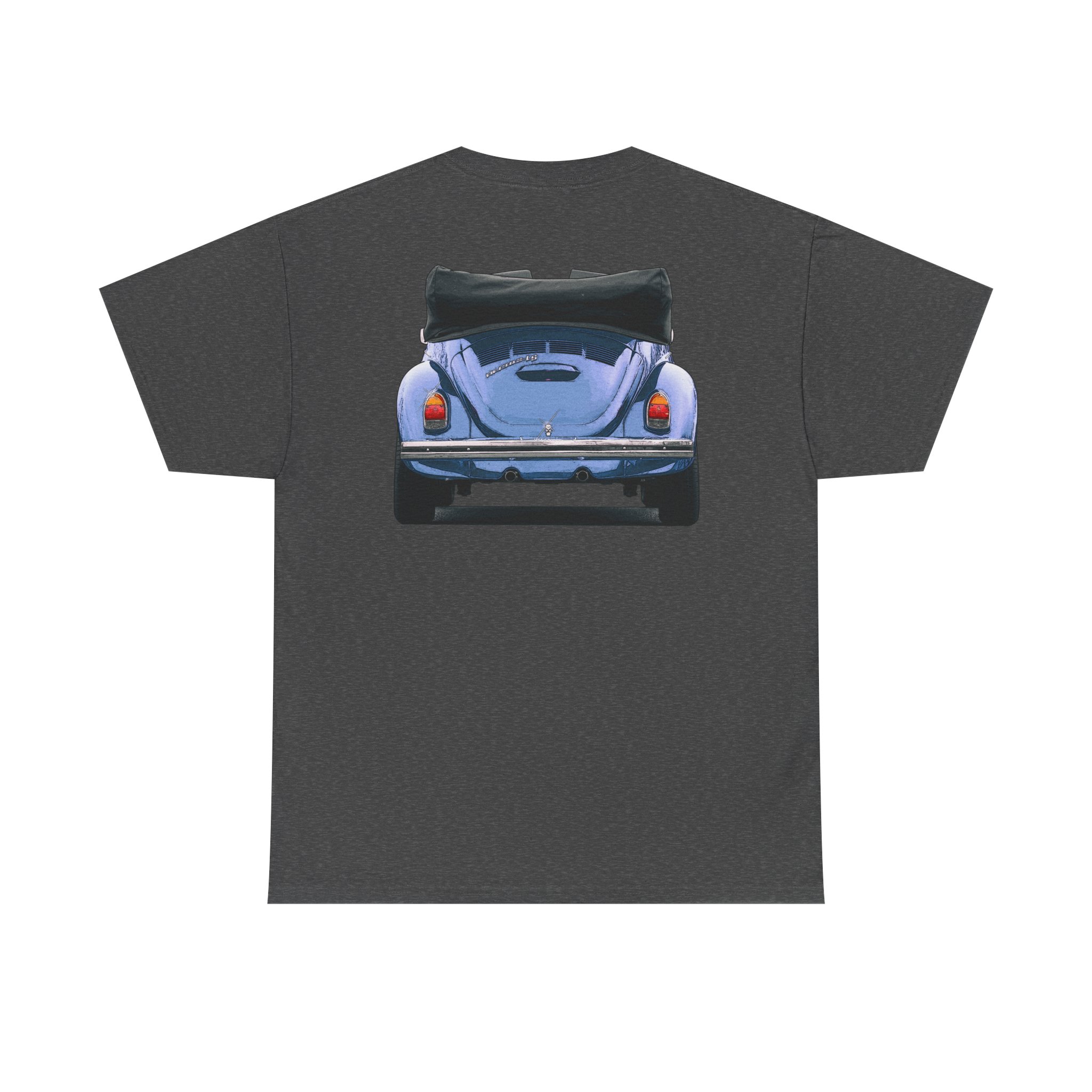 T-Shirt, VW Käfer Cabrio, 1302, Strichzeichnung, Blau, mit Kennzeichen personalisierbar – Bild 26