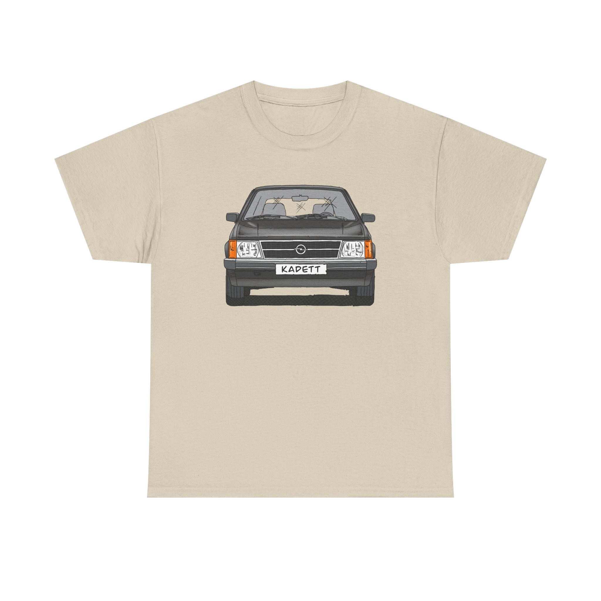 T-Shirt, Opel Kadett D, Strichzeichnung, Schwarz, mit Kennzeichen personalisierbar – Bild 41