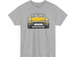 T-Shirt, Triumph Spitfire IV, Strichzeichnung, Wunschkennzeichen möglich